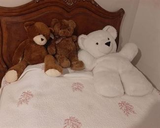 3 Large Teddy Bears