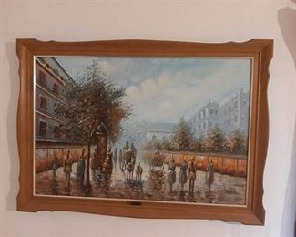 Framed Painting on Canvas