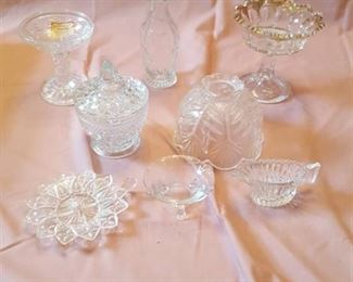 assorted glassware