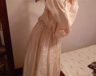 Vintage Wedding Dress with Shaw