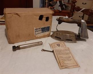 Vintage Iron in Box - Postmarked 1936