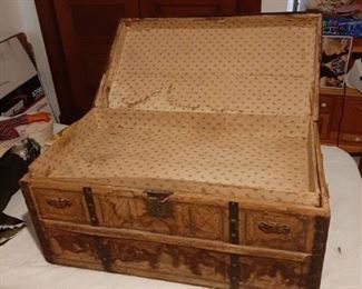 Vintage Trunk with Tray
