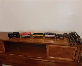 Train Cars and Track - NY Central Coal Car is Plastic, Rest is Metal