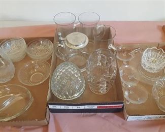 lot of assorted glassware approx 20 pcs