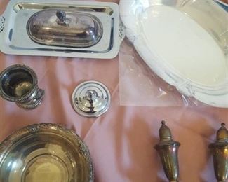 assorted metal dishes