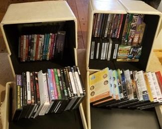 large assortment of DVDs