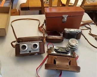 3 vintage cameras
