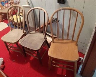 3 Old Chairs - Nonmatching