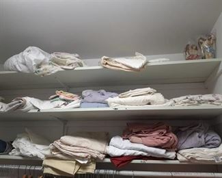 All Sheets and Linens on Shelves