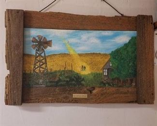 framed art titled Kansas gold