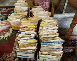 large lot of sewing patterns