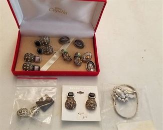 assorted clip on earrings