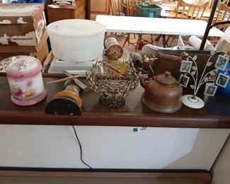 Tea Pot, Windmill and Biscuit Jar