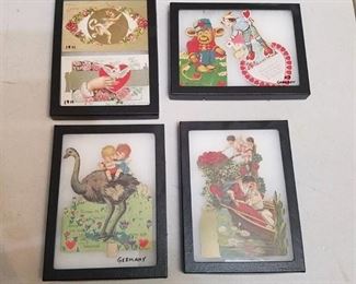 framed antique cards