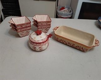 Assorted Red Dishes
