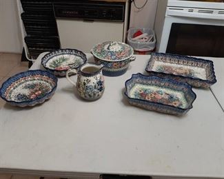 Assorted Blue Dishes
