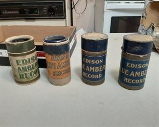 4 Edison Amberol Records