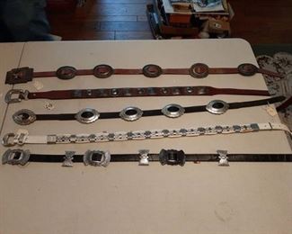 6 Belts with Conchos