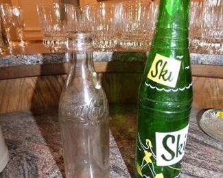 Vintage Coca Cola Bottle marked "Woodbury, Ga. ", "Ski" Soda Bottle