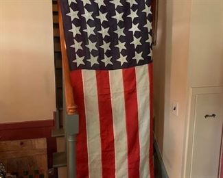 Made by: "Helen v. Osburn" and dated "1929", 48 star, LINEN flag.   There is another Rochester, NY Co. made flag that is probably a later vintage, but also 48 stars.
