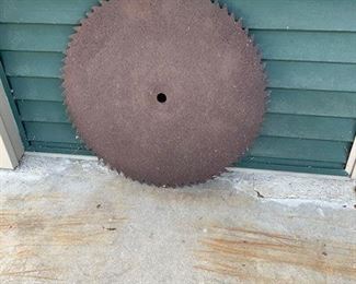 Antique sawmill circular blade