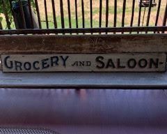 Nice advertising sign. Six feet+ long. 