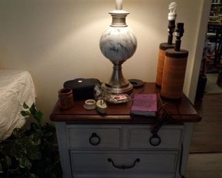 night stand, we have a pair