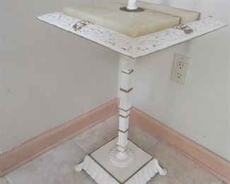 marble topped small table