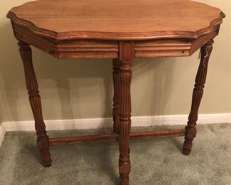 Depression Era Walnut Side Table 