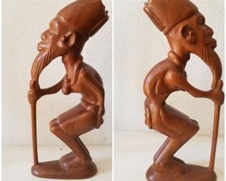 1 carved man
7" tall x 2"
No marks
