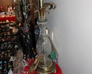CRYSTAL LAMP (NO SHADE)