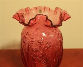 FENTON CRANBERRY VASE