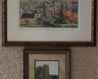 “Ashburton in the Fall” Signed & Numbered Watercolor Print by Richard Berry (19”x 16.5”)