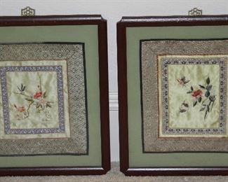 Windsor Art Products Frames Silk Embroidered Panel, Pair