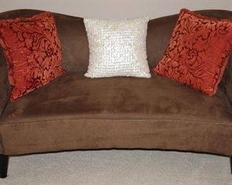 Strata Moroccan. Town Faux Suede Love Seat