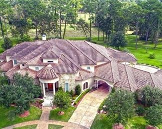 Ariel View of 12,000 Square Foot Home
