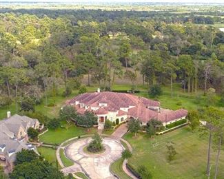 Ariel View of 12,000 Square Foot Home