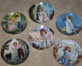 RECO International, Knowles China Co. “The Treasured Songs of Childhood” by John McClelland Collector Plates: “Pat-a-Cake”, “Rain, Rain Go Away”, “Twinkle, Twinkle Little Star”, “Baa, Baa Black Sheep”, “I’m a Little Tea Pot” & “A Tisket, A Tasket”