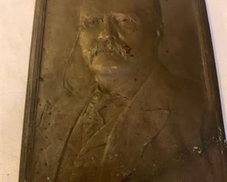 BRONZE TEDDY ROOSEVELT BUST