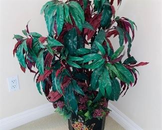 $40 
FAUX GREEN/ RED PLANT