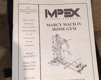 $650 IMPEX FITNESS PRODUCTS MARCY MACH 4 HOME GYM