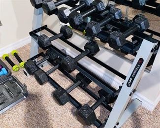 $300 FITNESS GEAR WEIGHTS WITH RACK