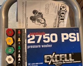 $265 - EXCELL PREMIUM 2750 PSI PRESSURE WASHER