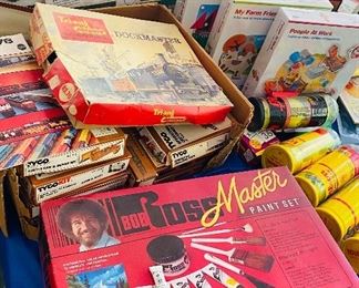 Amazing vintage toys. Can’t beat Bob Ross!!!