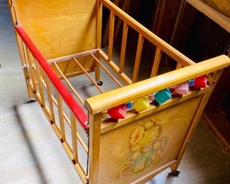 1950’s baby doll crib/cradle by Whitney Bro’s Co, 