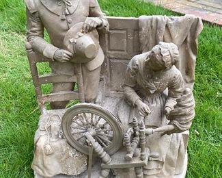 John Rogers 1885 Antique Sculpture "Why Don't You Speak for Yourself, John"