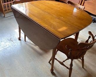 Drop leaf table and chairs 