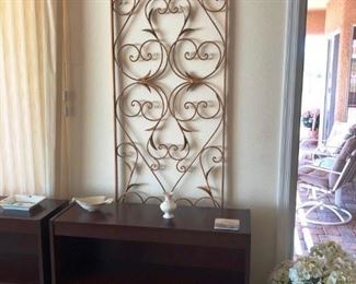 Brass wall sculpture