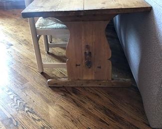 Denmark Antique Trestle Table , Circa 1800 