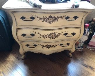 Painted Three Drawer Chest 